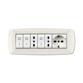 PLACCA LIFE LIVING PLAST BIANCO 7P CORNICE BIANCO