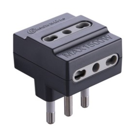 ADATTATORE TRIPLO 16A 3PR BIP NERO FIG.10