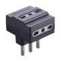 ADATTATORE TRIPLO 16A 3PR BIP NERO FIG.10