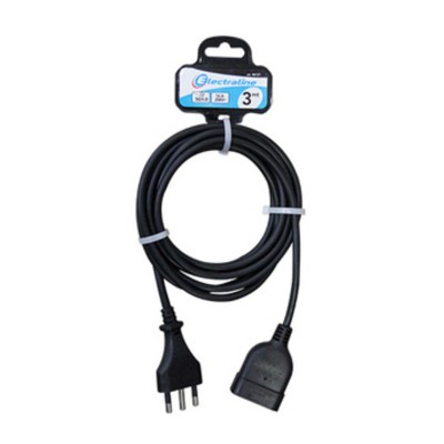 PROLUNGA LINEARE 3 M SEZ 3X1 16A BIPASSO NERO