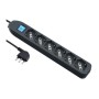 MULTIPRESA 6P BIP/SCHUKO+INTERR NERO FIG.4