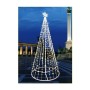 ALBERO LUMINOSO 3D C/STELLA 576 LED FREDDA D 80X200 CM