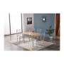 SET TAVOLO C/4 SEDIE 120X70 CM LEGNO CHIARO