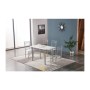 SET TAVOLO C/4 SEDIE 120X70 CM EFF. MARMO CHIARO