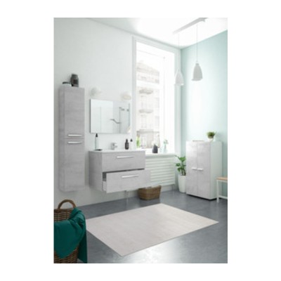 KIT MOBILE BAGNO ARUBA 2 CASSETTI 80 SOSP. CEMENTO