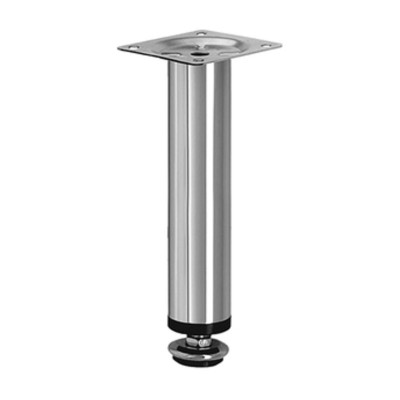 PIEDINO REGOLABILE ACCIAIO CROMATO MOBILI 150 MM