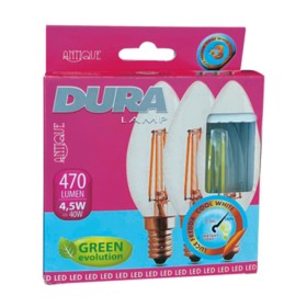 LED CANDELA 4,5W E14 470 LM 6400K FREDDA 3 PZ