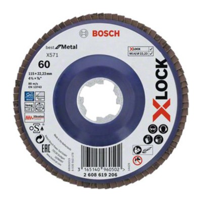 BOSCH-A DISCO LAMELLARE XLOCK GR 60 D 115 MM