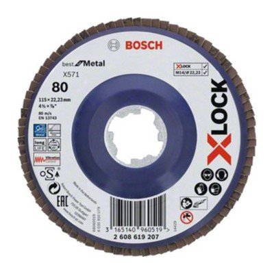 BOSCH-A DISCO LAMELLARE XLOCK GR 80 D 115 MM