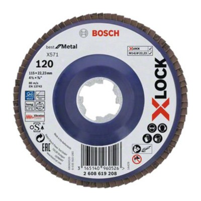 BOSCH-A DISCO LAMELLARE XLOCK GR 120 D 115 MM