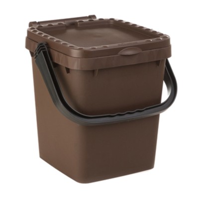 PATTUMIERA 10 L ECOPLUS C/MANIGLIA MARRONE