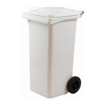 PATTUMIERA 120 L C/RUOTE BIANCO