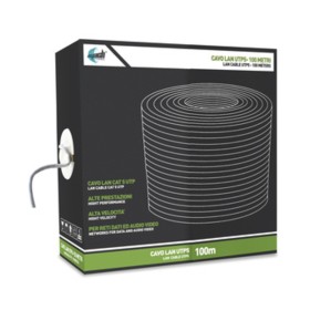 CAVO LAN UTP CAT. 5 CCA 0,50 MM 100 M GRIGIO