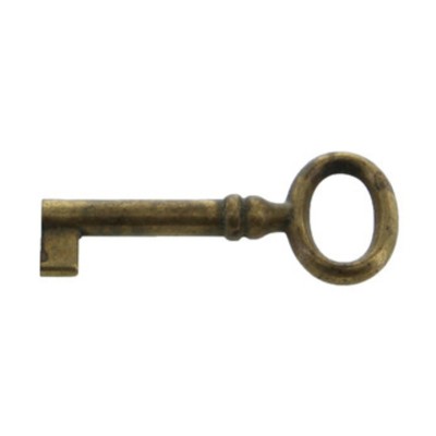 CHIAVE P/MOBILI 33718 24X56 MM OTTONE ANTICATO**