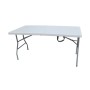 C TAVOLO IN ACCIAIO E HDPE PIEGHEVOLE 152X76XH74 CM