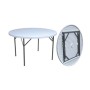 C TAVOLO IN ACCIAIO E HDPE PIEGHEVOLE D 152 CM