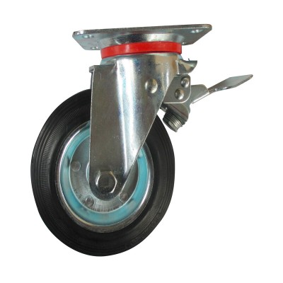 RUOTA INDUSTRIALE D 75 PIASTRA GIREV C/FRENO EXP