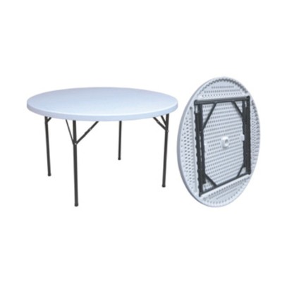 C TAVOLO IN ACCIAO E HDPE PIEGHEVOLE D 122 CM