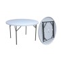 C TAVOLO IN ACCIAO E HDPE PIEGHEVOLE D 122 CM