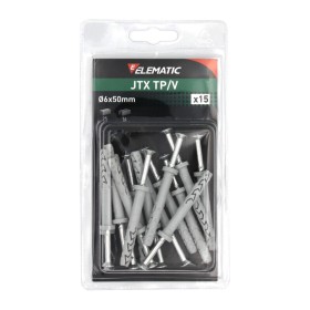 ELEMATIC BLISTER TASSELLO JTX TP/V 6X50 C/VITE 15 PZ