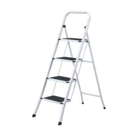 C SGABELLO SALVASPAZIO ACCIAO 4 GRADINI C/PED
