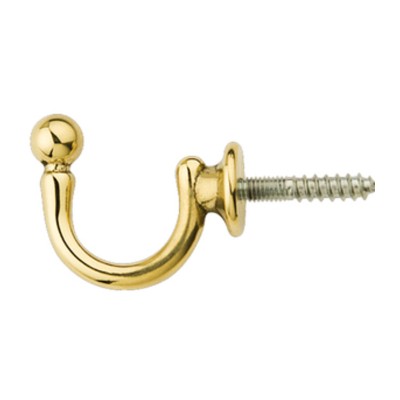 FERMATENDA GANCIO SFERA ORO LUCIDO 38X33 MM*