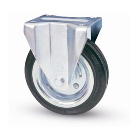 RUOTA INDUSTRIALE D 100 MM GOMMA 80/A PIASTRA FIS