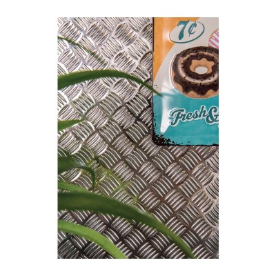 PLASTICA ADESIVA ALKOR 240.0060 ARGENTO RILIEVO 5 M