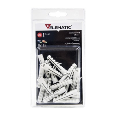 ELEMATIC BLISTER TASSELLO EB GO4 GANCIO OTT 10+10 PZ*