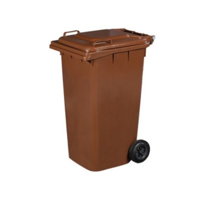 PATTUMIERA 240 L C/RUOTE MARRONE MP