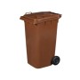 PATTUMIERA 240 L C/RUOTE MARRONE MP