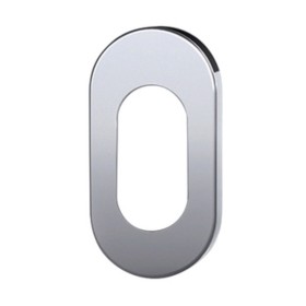 BOCCHETTA OVALE BASSA 28X6X60 INOX SAT F CILINDRO