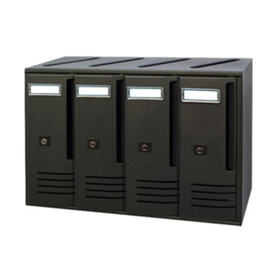 CASSETTA POSTALE ALUBOX CUBO C4 42X17,5X30 GRI GHISA