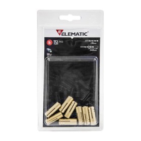 ELEMATIC BLISTER TASSELLO T51 M6 OTTONE 8 PZ