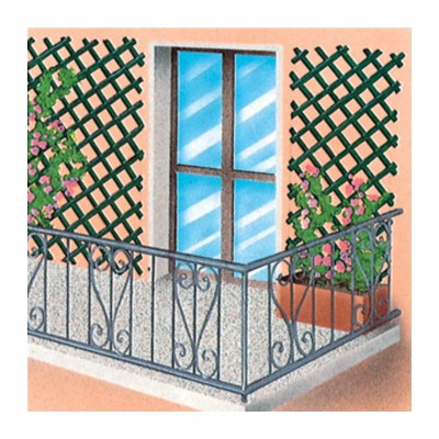 TRALICCIO ESTENSIBILE IN PLASTICA BIANCO 3X1 M