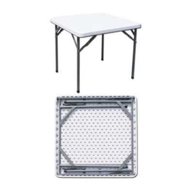 C TAVOLO IN ACCIAIO E HDPE PIEGHEVOLE 87X 87XH74 CM