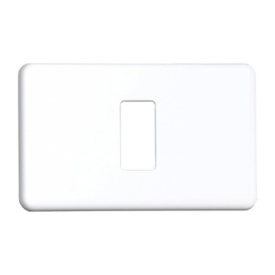 COPRINTERRUTTORE PLASTICA 1P BIANCO**