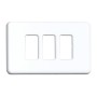 COPRINTERRUTTORE PLASTICA 3P BIANCO**