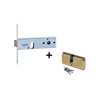 ISEO 704.80.2S SERRATURA PROFIL 20 MM C/CIL E 80 MM