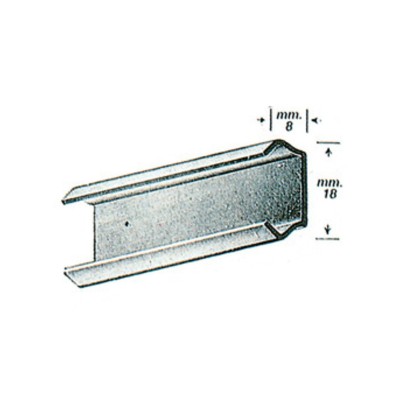 OMGE 119 BINARIO ANTINA SCORREVOLE ACC ZINC 3 M