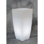 VASO HOME LIGHT QUADRO 33X33X70 CM GHIACCIO BIA