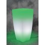 VASO HOME LIGHT QUADRO 33X33X70 CM GHIACCIO VER