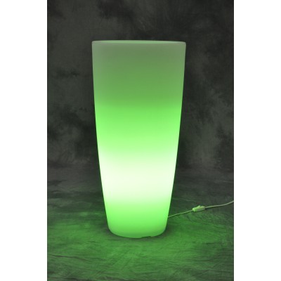 VASO HOME LIGHT TONDO D 33X70 CM GHIACCIO VERDE