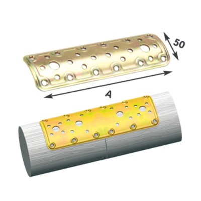 PIASTRA 900 DIRITTA P/PALI ACC TROP 50X160 MM