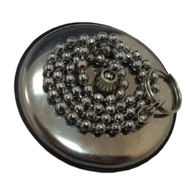 TAPPO P/SANITARI C/PLACCA INOX D 52 MM**