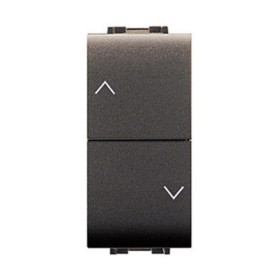 LIFE 4022 DOPPIO PULSANTE P/TAPPARELLE GRIGIO A