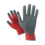 GUANTI NYLON/LATTICE ROSSO/GRIGIO TG.10