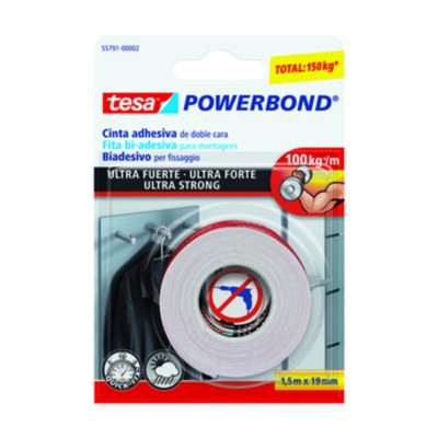 NASTRO BIADESIVO TESA POWERBOND 19MMX1,5M