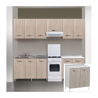 KIT CUCINA BASE 2 ANTE 80X50XH85 CM OLMO