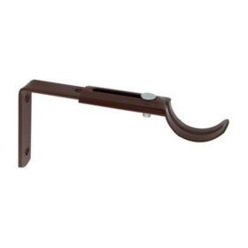 SUPPORTO METALLO BASTONE CENTRALE NOCE 12/16 CM